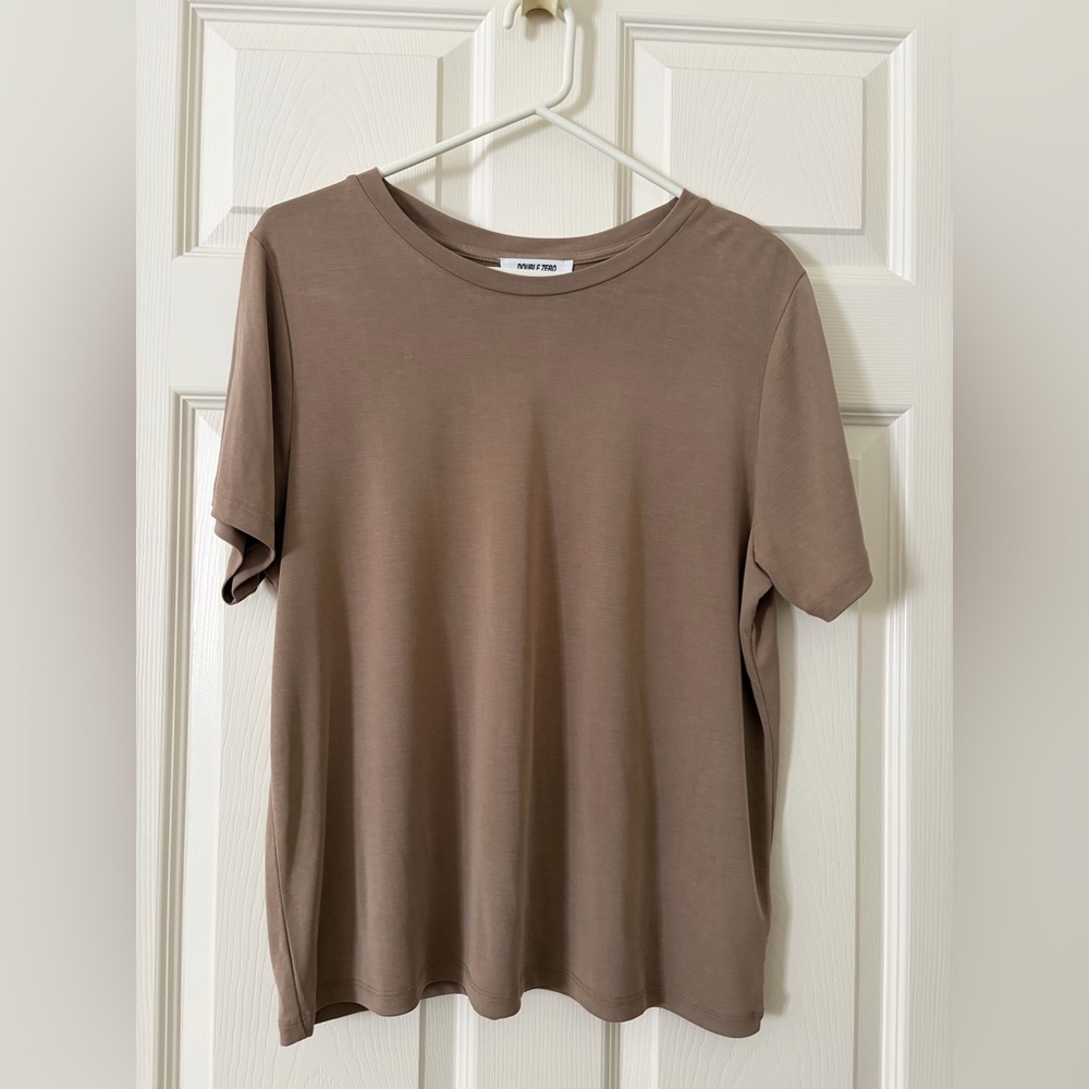 Double Zero Relaxed Short Sleeve Tee - Taupe